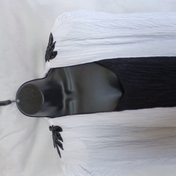 VINTAGE Avant Garde Black/white Lerner Dress & Jacket, below the knee - Picture 2 of 8